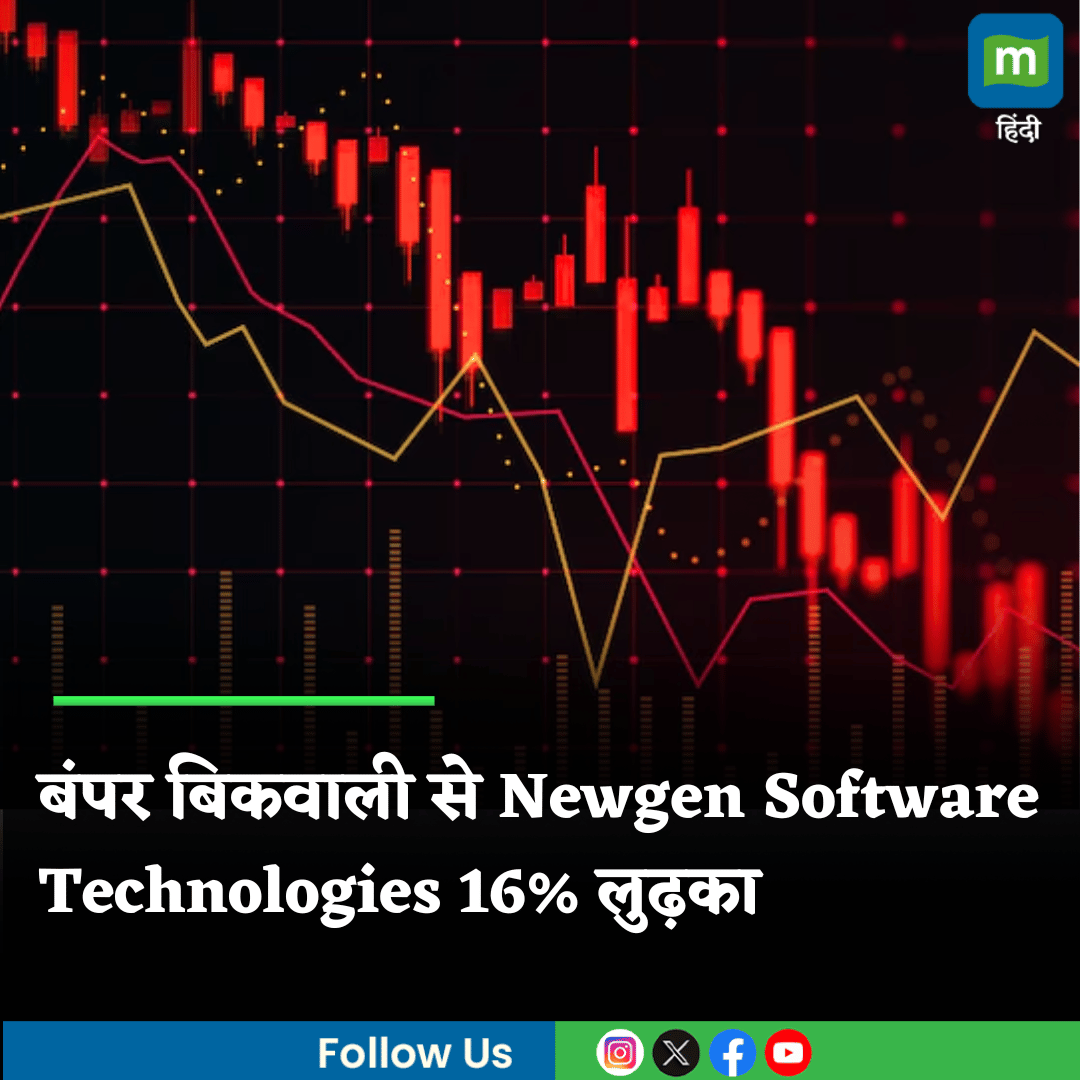 MoneycontrolH's tweet photo. #NewgenSoftwareTechnologies के शेयरों में 18 नवंबर को बिकवाली का भारी दबाव रहा, जिससे इंट्राडे में शेयर 16 प्रतिशत टूटा। कीमत किस लो तक चली गई, पढ़ें इस खबर में...
https://t.co/9ROfmAps65
@BSEIndia @NSEIndia
#MarketsWithMC #Sharemarket #Stockmarket #MoneycontrolHindi https://t.co/iNrh0VHW7y