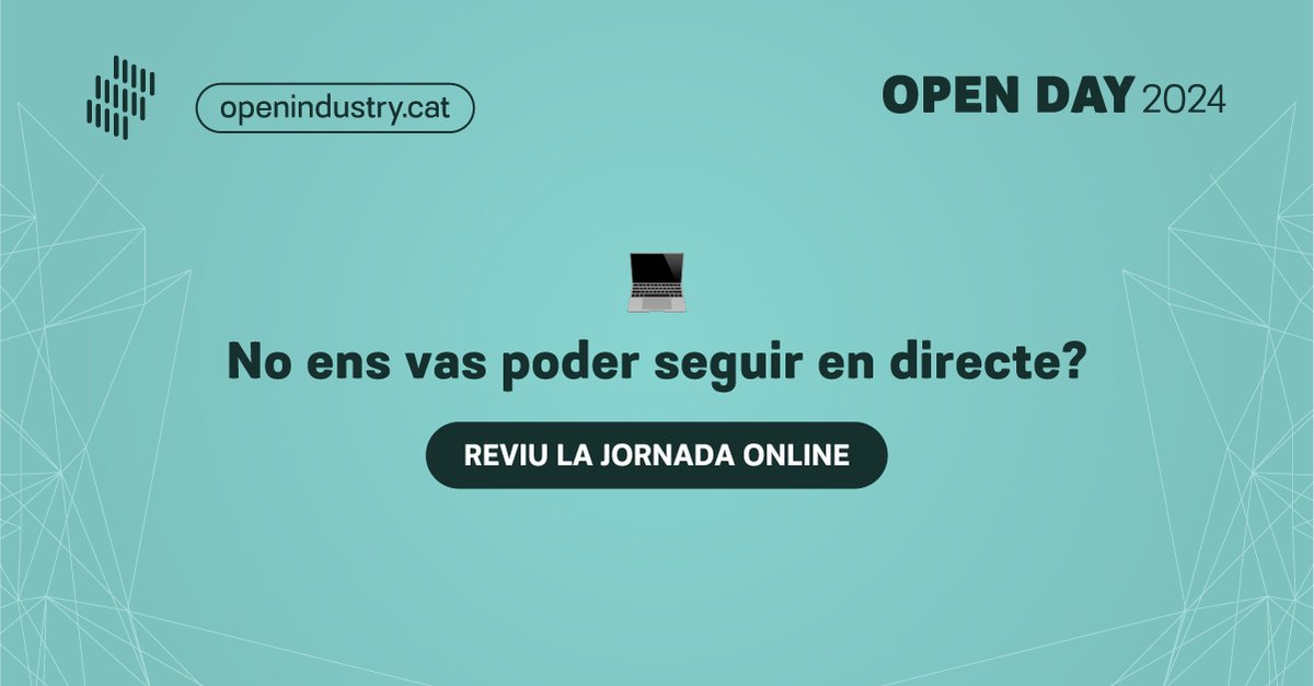 Si no vas poder seguir en directe l’Open Day 2024, no et preocupis! Ja pots veure online la ponència completa de <a href="/ganyet/">Josep M. Ganyet</a>, on comparteix la seva visió experta sobre com triomfar en temps d’IA 🌐💡

🔗 Entra aquí: youtube.com/live/Ijyq_Ucqe… 

<a href="/treballempresa/">Treball i Empresa</a> <a href="/PEBdV/">Promoció Econòmica BdV</a> <a href="/ajsantquirze/">Aj. Sant Quirze del Vallès</a>