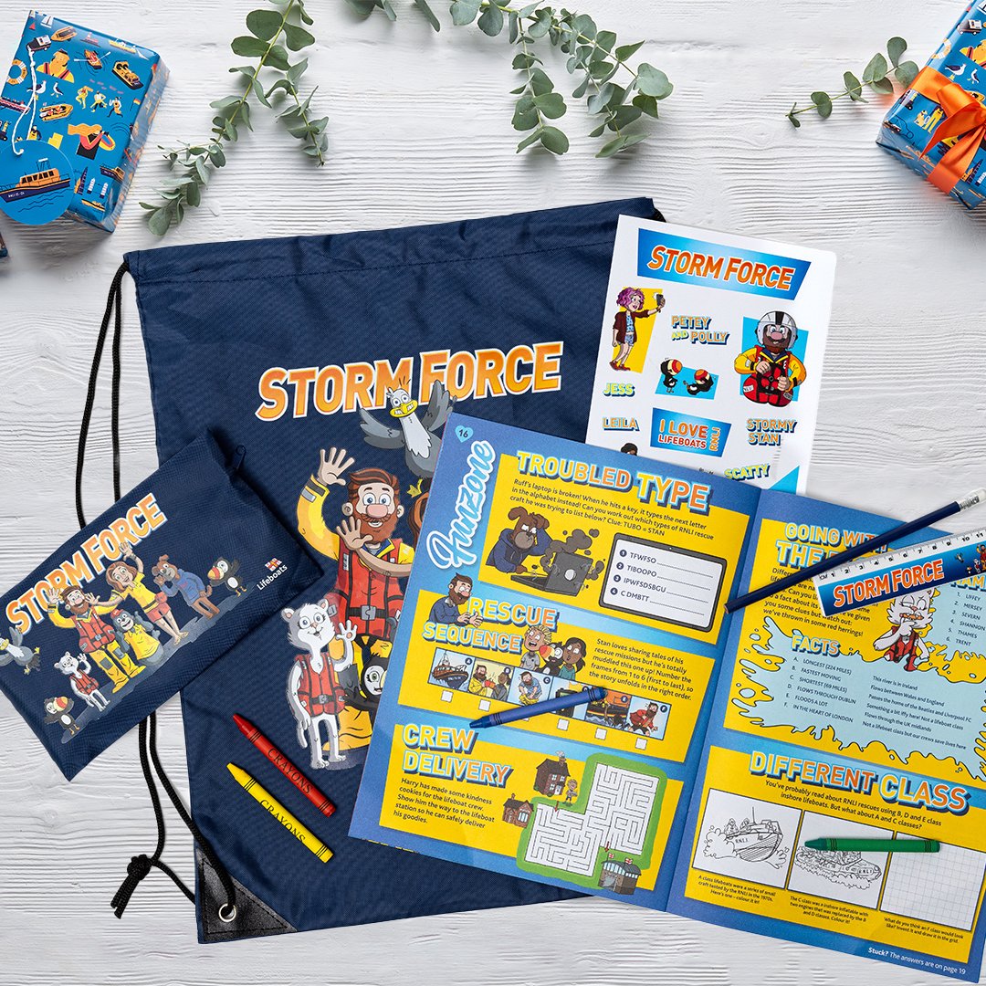 A Storm Force membership is the perfect gift for future lifesavers this Christmas. Great for under 9s, membership comes with four issues of Storm Force magazine a year, plus a pack full of goodies!

Order today: rnli.social/4fSRxco