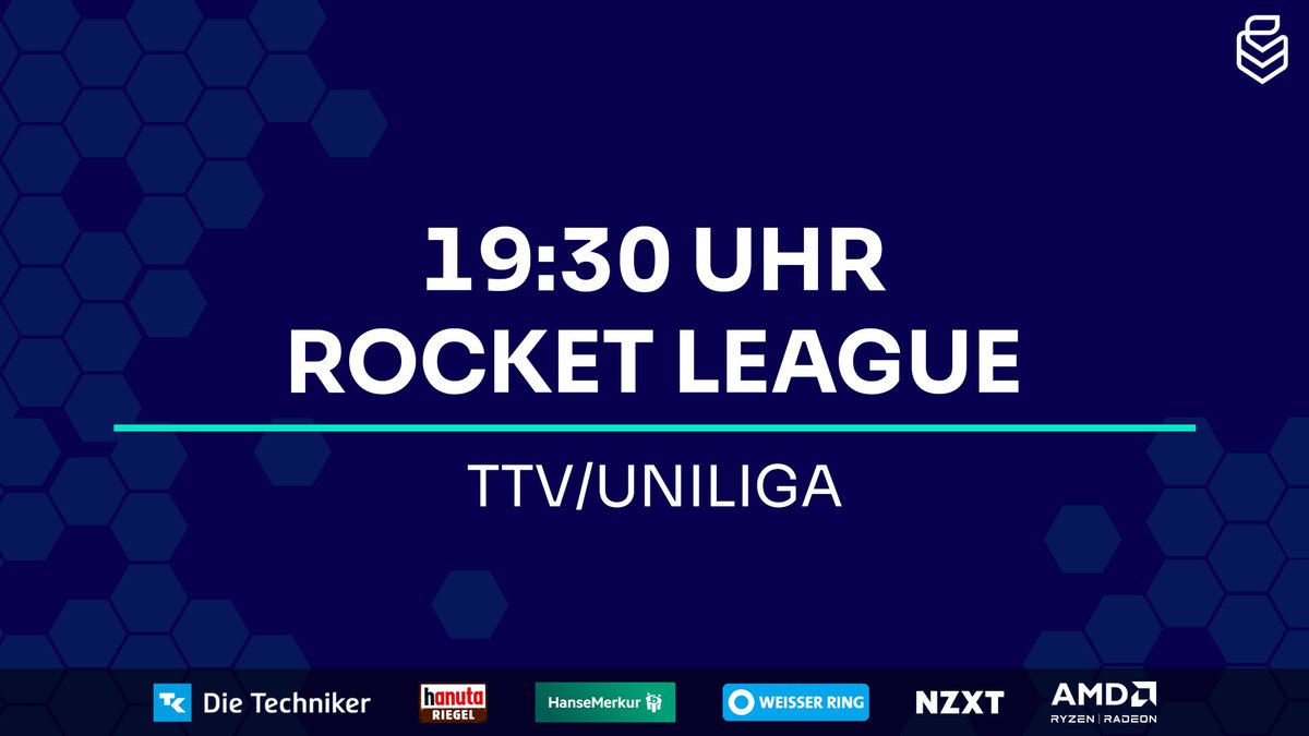 🚨Rocket League - 4. Spieltag🚨

⚔️<a href="/EsportsThm/">THM eSports</a> vs. <a href="/munich_esports/">Munich eSports e.V.</a>
⚔️<a href="/UEDortmund/">Uni eSports Dortmund</a> vs. <a href="/BerlinPhoenixRL/">Berlin Phoenix</a>
⚔️<a href="/kitscesports/">KIT SC eSports</a> vs. <a href="/HNVR_Esports/">HNVR Esports (ROSSMANN Centaurs & RECKEN Rockets)</a>
⚔️<a href="/osna_gaming/">Osnabrück Gaming e.V.</a> vs. Uni eSports Heidelberg

🕖️19:30 Uhr
📺️twitch.tv/uniliga