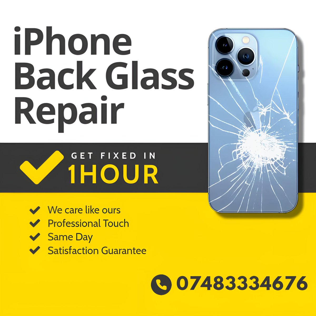 while_you_wait's tweet image. 🚨 Cracked iPhone Back Glass? We’ve got you covered! 🚨
✅ Expert technicians
✅ Same-day repair
✅ Affordable prices
📍 Visit us at 91 Golders Green, London
🌐 whileyouwaitrepairs.co.uk
#iPhoneBackGlassRepair #LondonRepairs #PhoneFix #TechCare #CrackedGlassFix #WhileYouWaitRepairs