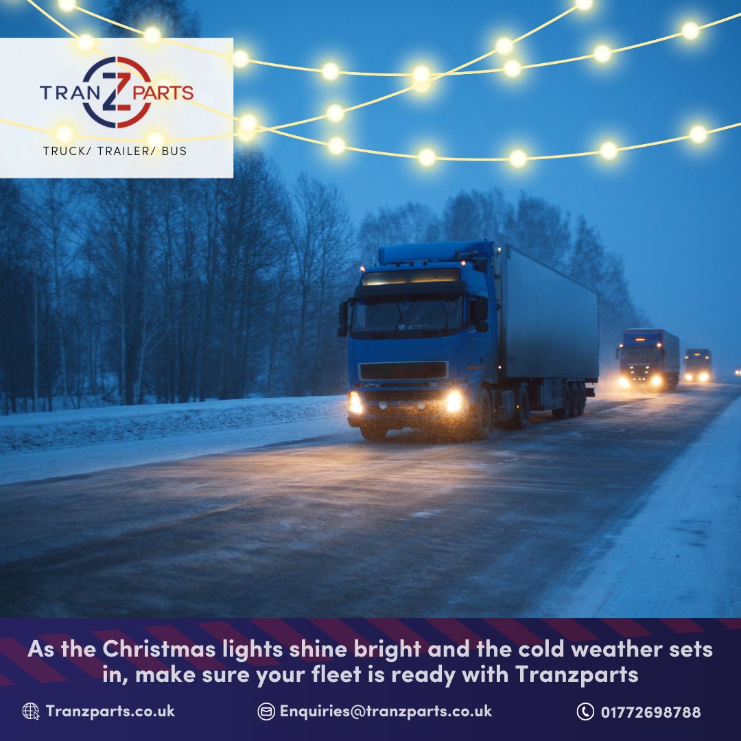 As the Christmas lights shine and the cold weather sets in, make sure your fleet is ready for winter.❄️ Tranzparts has the parts you need to keep moving smoothly this season. Stay warm, stay safe, and stay on track! 🚛✨

 #WinterReady #tranzparts #truckparts