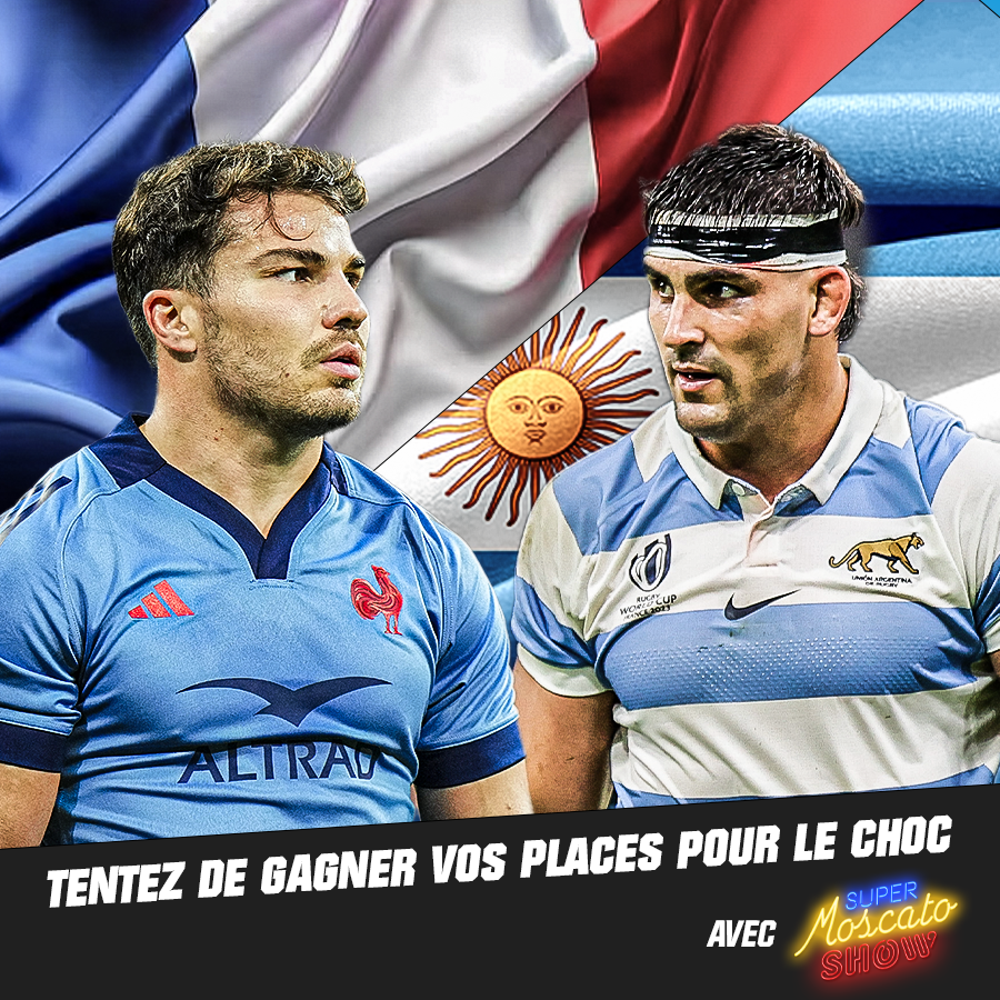Jeu concours essseptionnel !

🎁 Le Super Moscato Show t'offre tes places pour le match du XV de France face à l'Argentine qui aura lieu ce vendredi 22 novembre à 21h10 au Stade de France.

📢 Pour participer, RT + follow <a href="/RMCsport/">RMC Sport</a> et dis-nous en commentaire ton joueur préféré.
