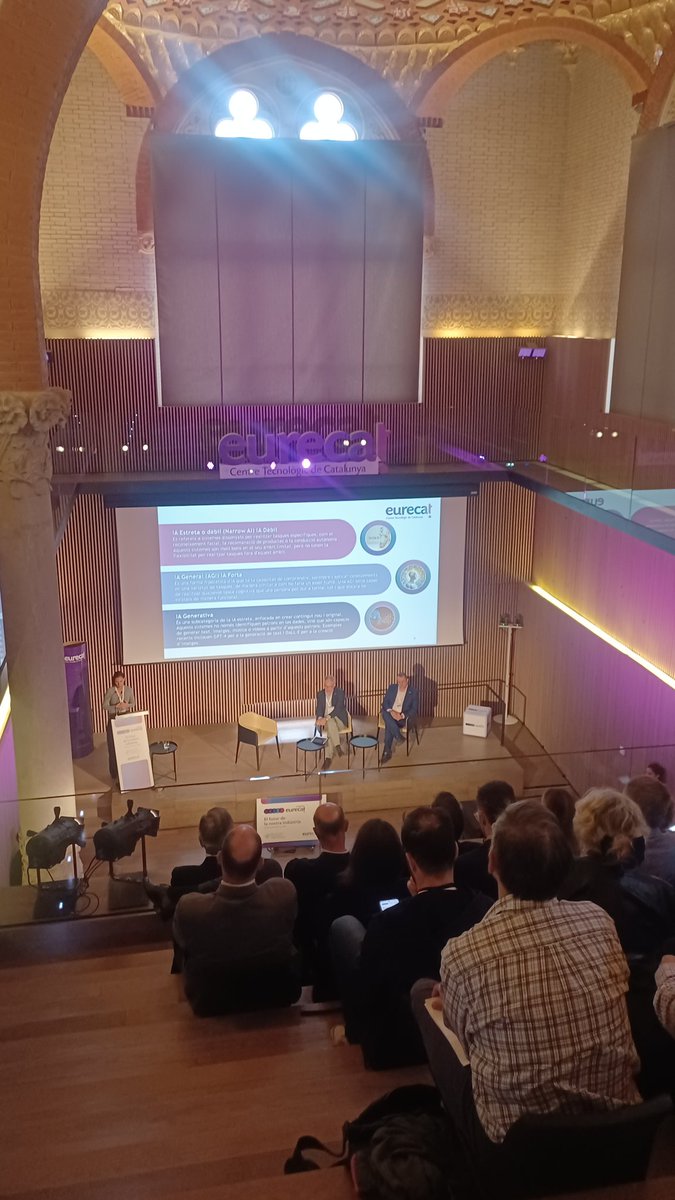 Exposa <a href="/soler_lali/">Lali Soler</a> <a href="/Eurecat_news/">Eurecat</a>  al # congreseurecat24 que fem en àmbit  #iadebil #iageneral #genai amb exemples treballats amb/i per les empreses. Com apliquem #ia per aplicar un canvi de paradigma i amb ela reptes ètics sempre presents  let,s innovate together!