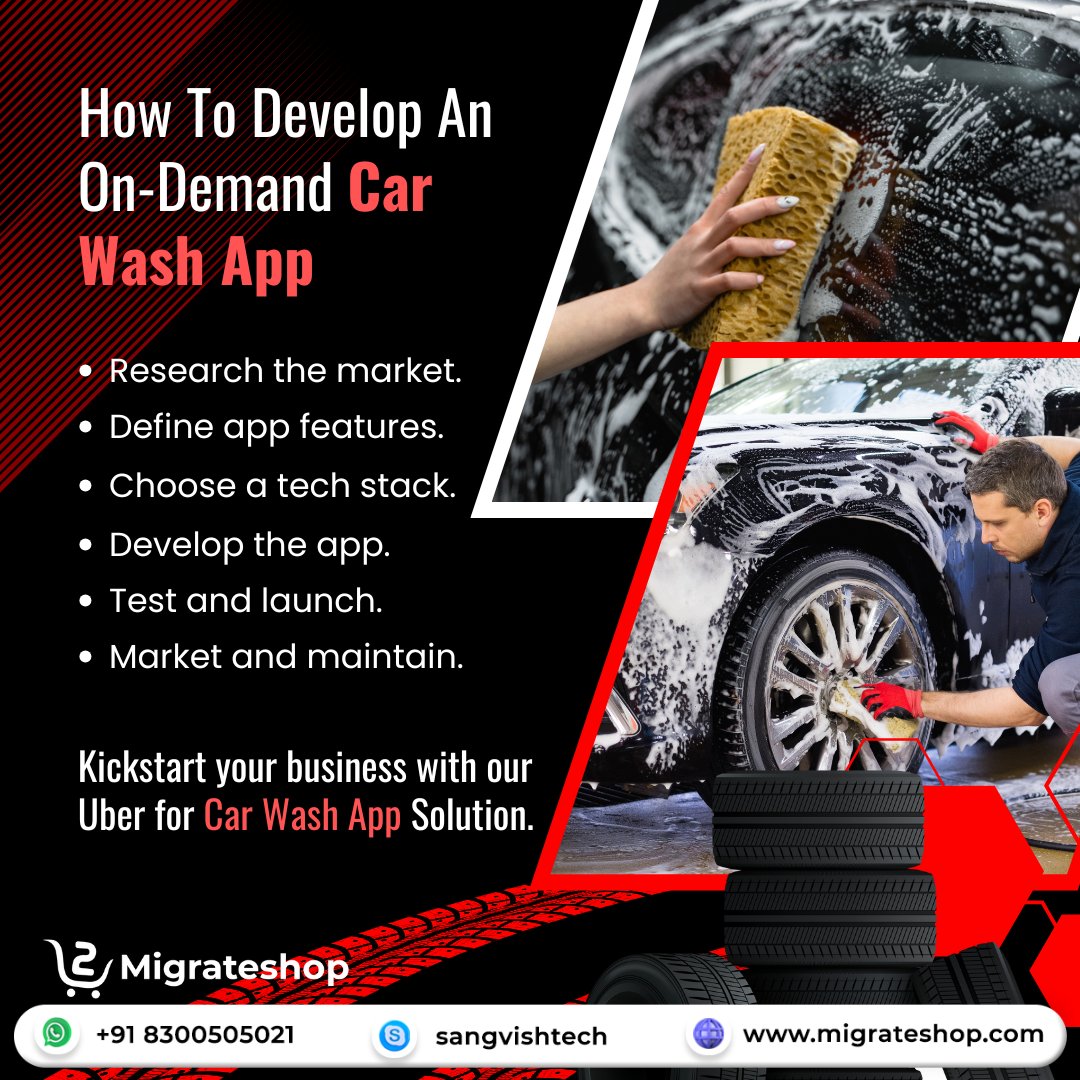 migrateshop's tweet image. 🚗💦 Ready to turn your passion for cars into a business? Build your own car wash app with our &apos;#UberforCarWash&apos; solution and bring convenience to every driveway! Start your journey today!

Visit: migrateshop.com/uber-for-car-w…

#carwashappdevelopment #uberforx #entrepreneurs #startup