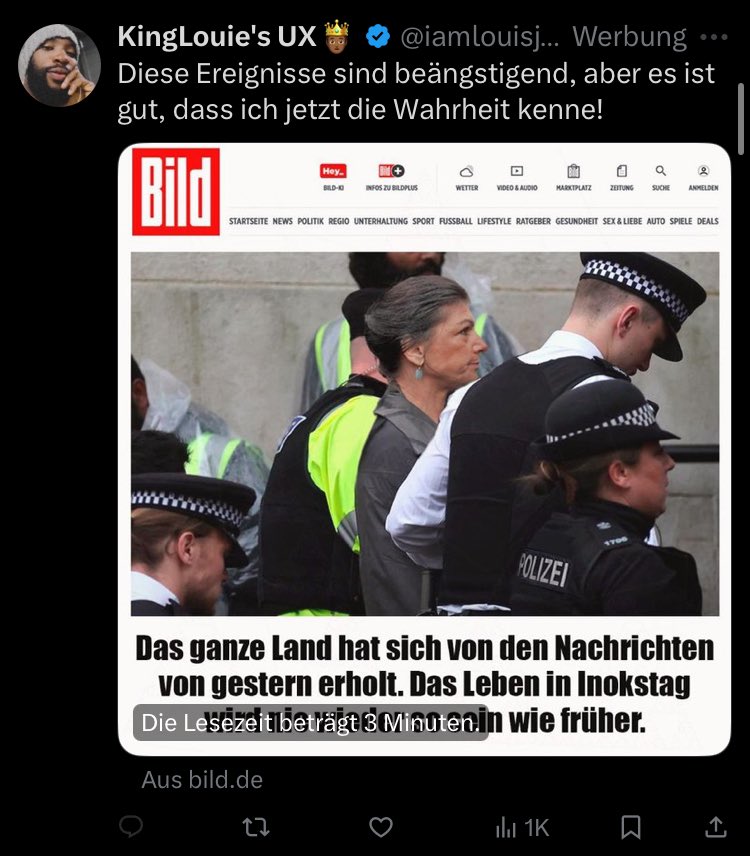 Das nennt man dann wohl Kampagne… Was man in diesem Shithole namens X zwischen 50 regulären Tweets bekommt.