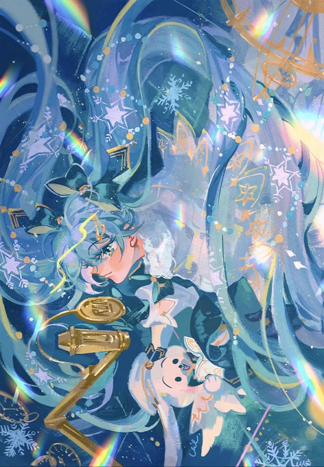 Snow Miku 2021 #hatsunemiku #vocaloid #illustration 