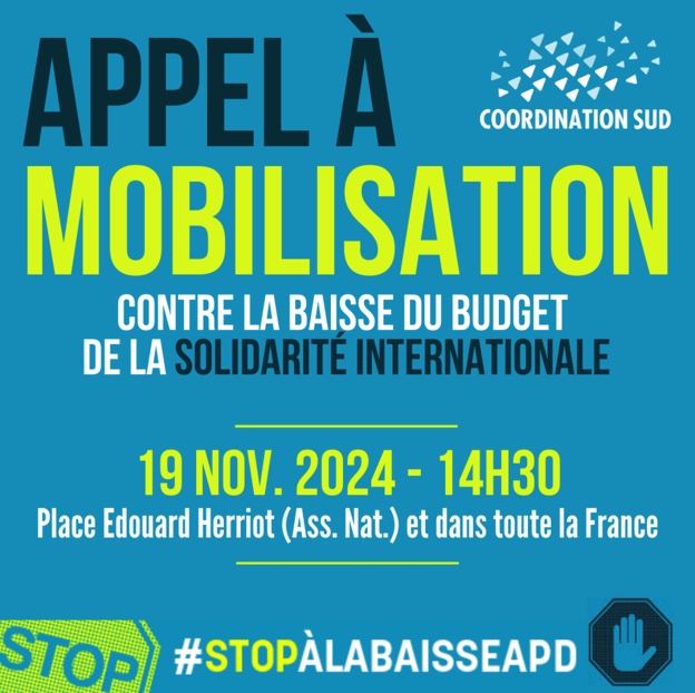 📢 AVSF se joint à l'appel à manifester de <a href="/coordinationsud/">Coordination SUD</a> contre la baisse de l'#APD 
❌ Un choix politique inacceptable qui trahit les engagements de la France et aurait des conséquences désastreuses pour les populations les + vulnérables
#StopàlabaisseAPD