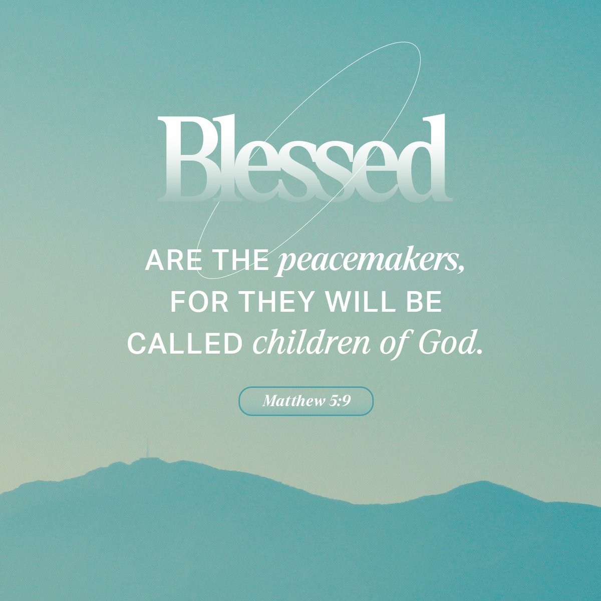 YouVersion's tweet image. Matthew 5:9