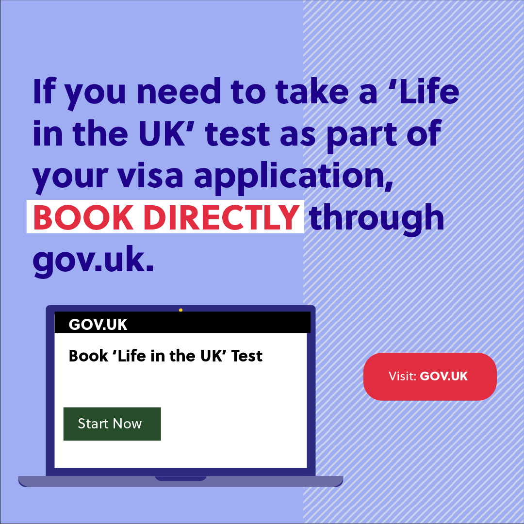 Unofficial Source If you need to book a ‘Life in the UK’ test as part of your visa ...