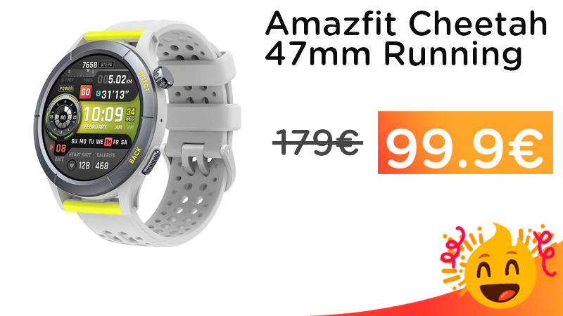chollometro's tweet photo. ¿Corredor nato? 🏃‍♀️ El Amazfit Cheetah es tu mejor aliado. Relojazo a preciazo! https://t.co/iTlDEHguFW