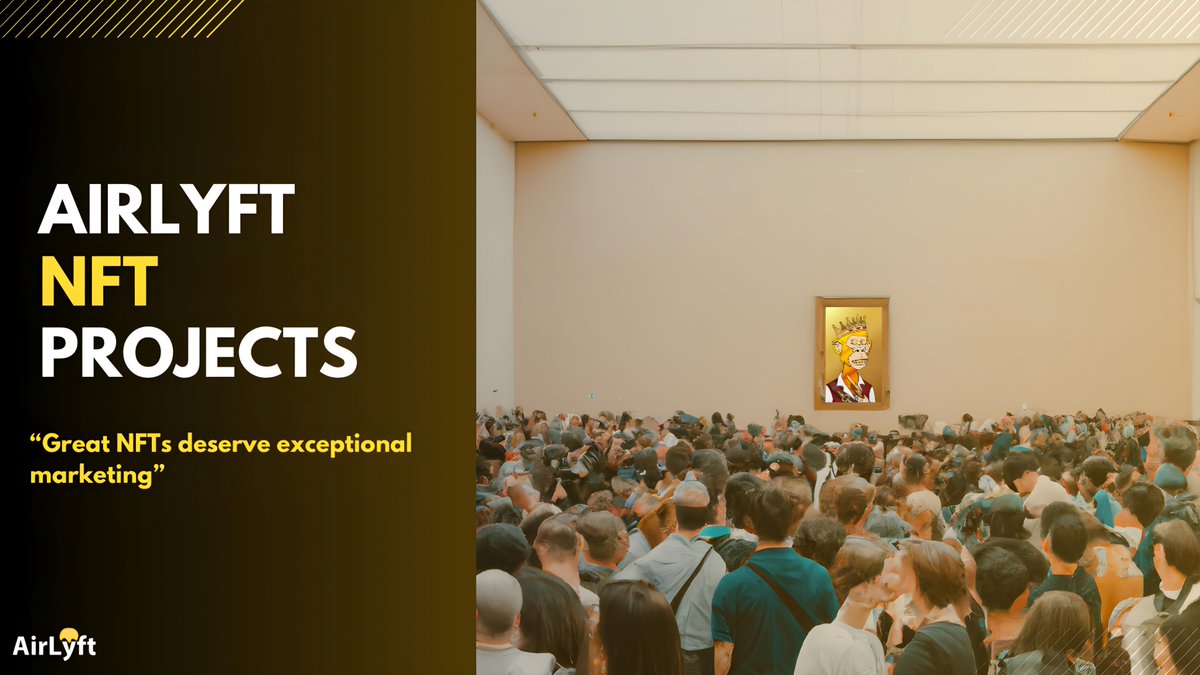 airlyftone's tweet photo. NFTs are making a major comeback, and AirLyft is here to help you get your collection the attention it deserves! 🎨

✨ Great NFTs need great marketing, and we’ve got the tools to make it happen. 🔥 Ready to level up your NFT game?

🚀 Let’s make your art shine! 🌟 https://t.co/aoH633S2rB