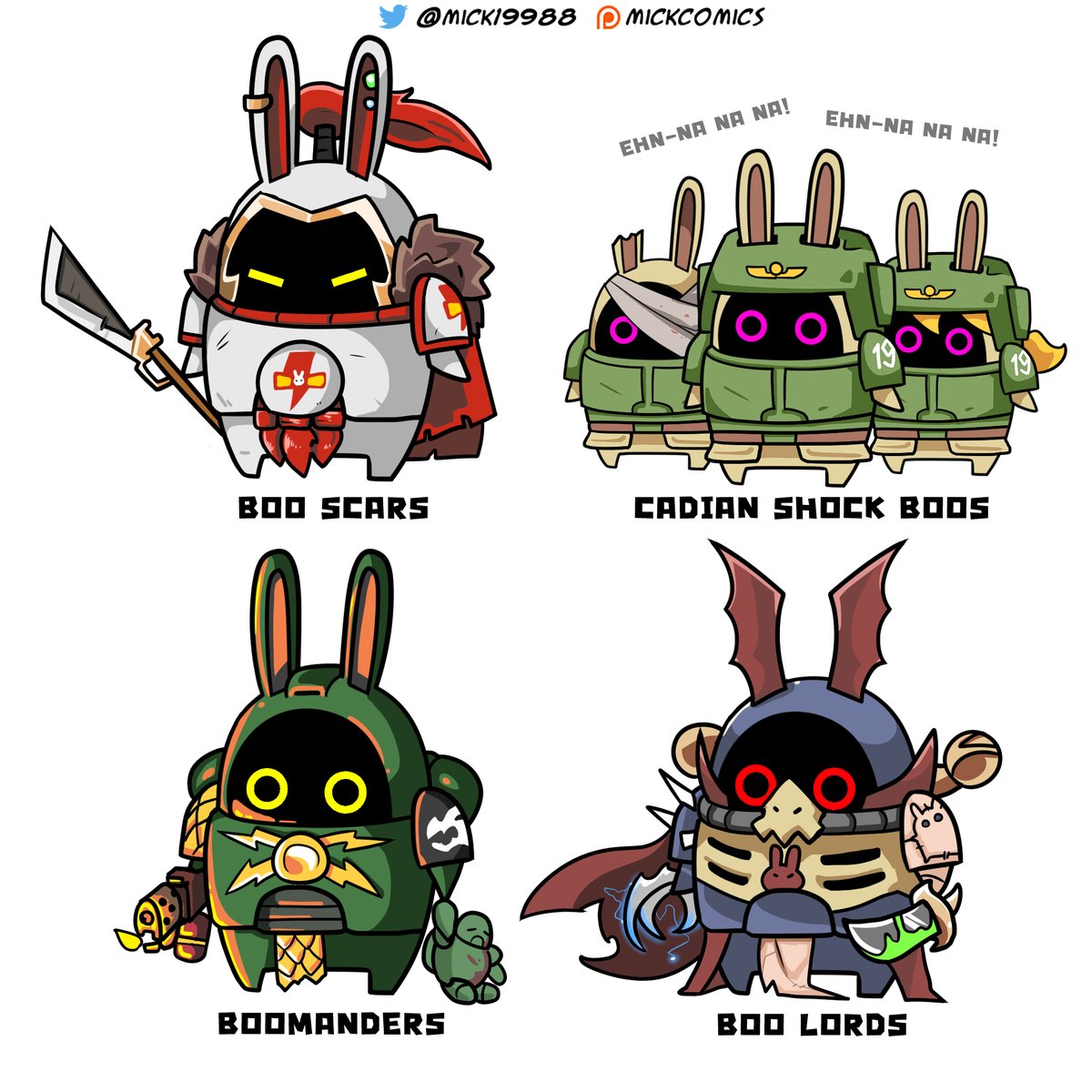 In the grim darkness of the far future,
There is only Boo. 
#warhammer40000 #ZenlessZoneZero