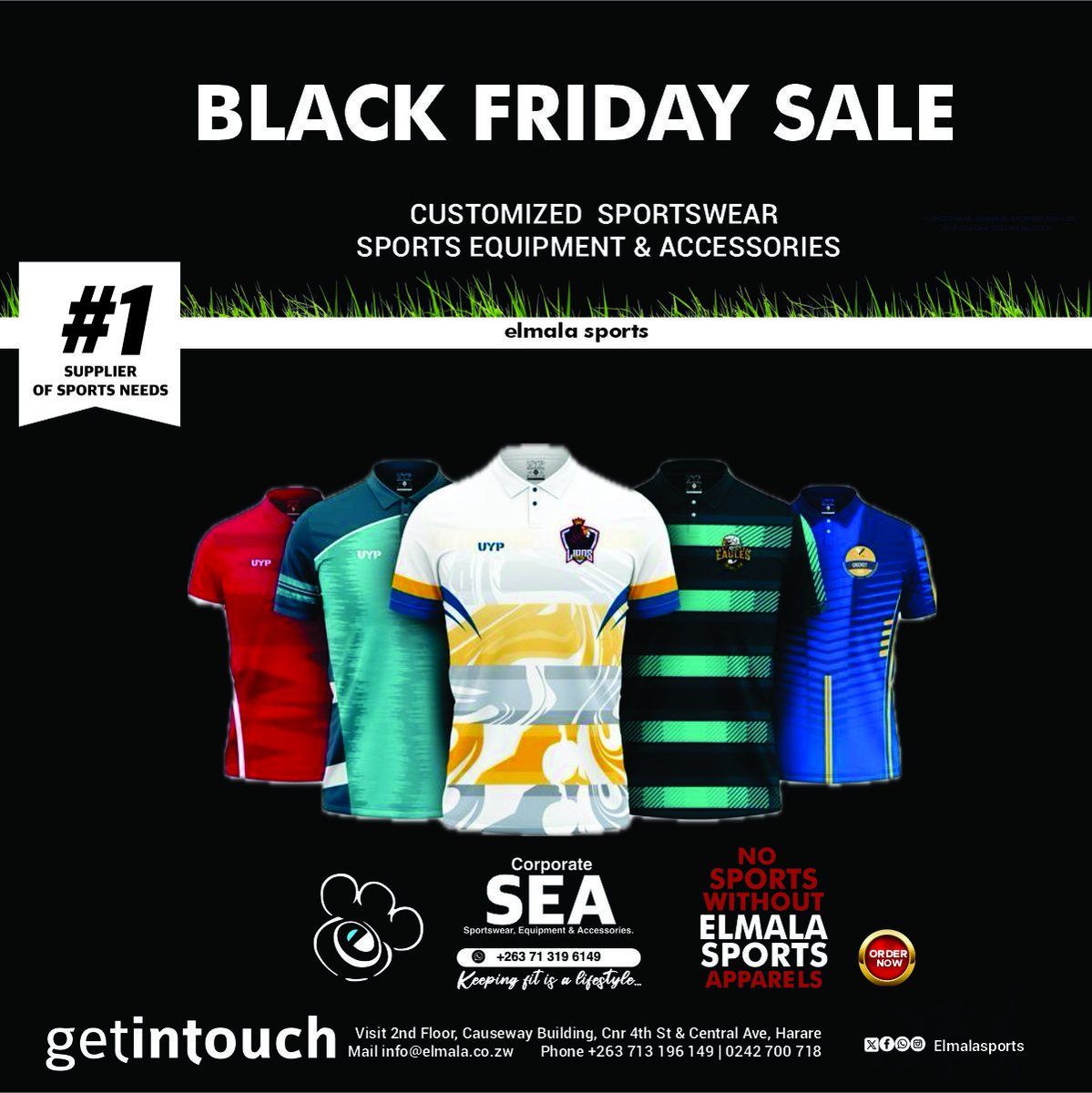 Take advantage of our BLACK FRIDAY sale (22 November -29 November 2024)
Product list and prices coming soon........

#elmalasports #sportswears #gumguards #blackfridaysale #blackfriday #sale #promo #zim
