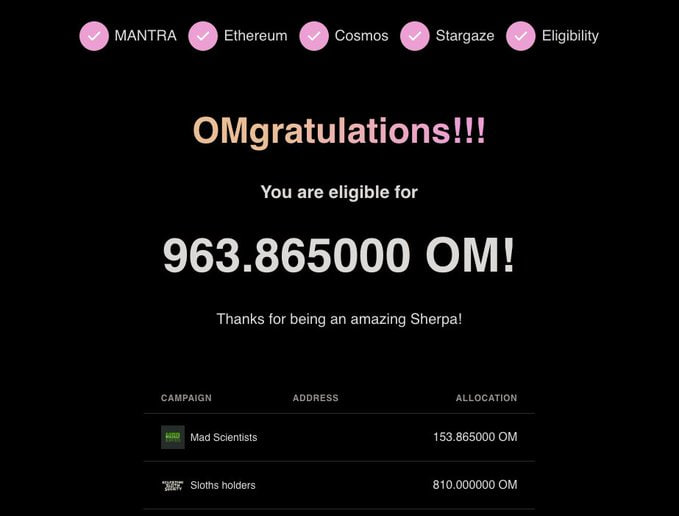 emmiig_'s tweet photo. The $OM Checker has officially launched.
Verify your token details here:
https://t.co/YuNFMKSlYn
#OM #MANTRA #Syrupfi #ZapperProtocol https://t.co/RTYA3YzdiF
