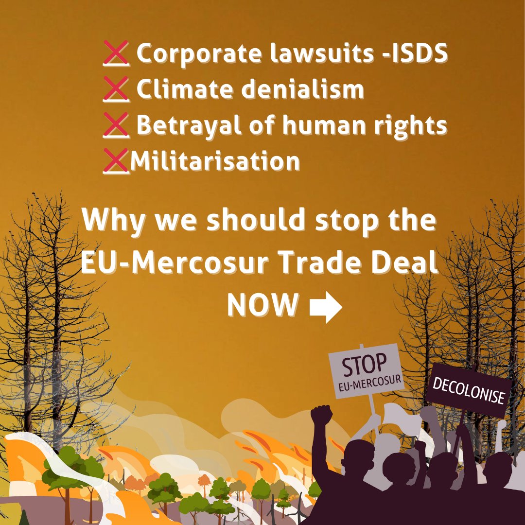With #COP29 in Baku, #G20 kicks off in Brazil, aiming to close the climate-wrecking #EUMercosur negotiations. Our new report shows the worrying situation in Milei's Argentina and why the deal should be stopped: caneurope.org/media-mileinom…
🔴 Fossil fuel expansion
🔴 Militarisation
🔴