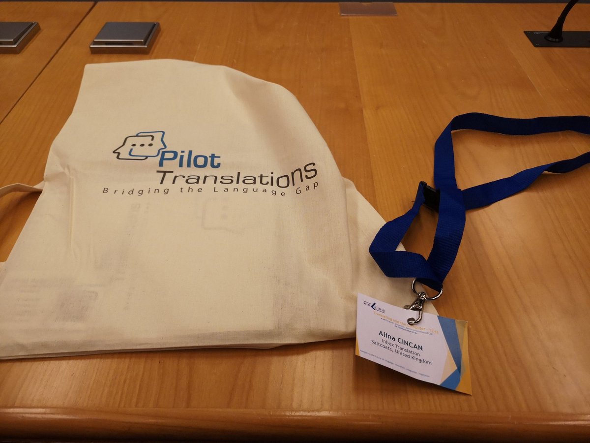 Ready for #TC46. Thanks to colleagues from Pilot Translations, I can also take notes, as they came prepared 😊
