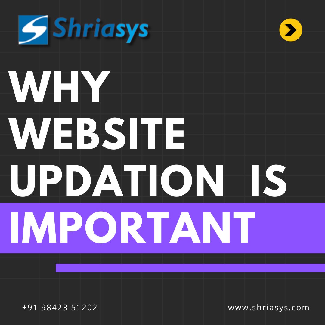 Shriasys's tweet image. 🚀Here are the Reasons Why Website Updation Is Important.
✅Make your appointment with shriasys.com
Call - 98423 51202
-
#websiteupdation #website #websitedevelopment #websitedesign #websitemaintenanceservice  #digitalmarketingservice #businesswebsites  #Shriasys