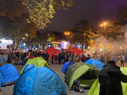 Folks, look at Georgia! Solidarity with all peaceful protesters in Tbilisi. The fight for freedom and democracy is worth it! Giving up isn’t an option. Thank you to all committed Europeans in 🇬🇪! Really proud of you.  🇬🇪🇪🇺🫶🙏🏾