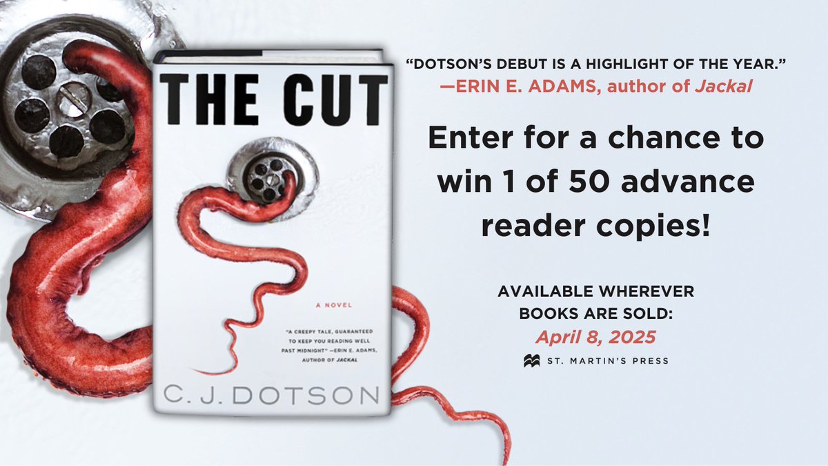 Today is the final day to enter for a chance to win one of 50 advance copies of my "chilling, paranoia-inducing" (<a href="/JonathanMaberry/">Jonathan Maberry</a>) supernatural horror debut, THE CUT!

Enter here: goodreads.com/giveaway/show/…
And good luck!