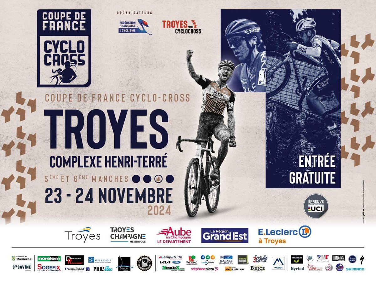 👉 Hâte de pouvoir commenter pour France Tv la Manche Coupe de France de Cyclo-Cross ce dimanche à Troyes en compagnie de Cédric Pineau😀🙌🔥 !
C’est une 1ere pour France Tv de s’associer à cet événement qui ne cesse de grandir ! 

À suivre via notre site internet <a href="/FranceTV/">France tv</a>