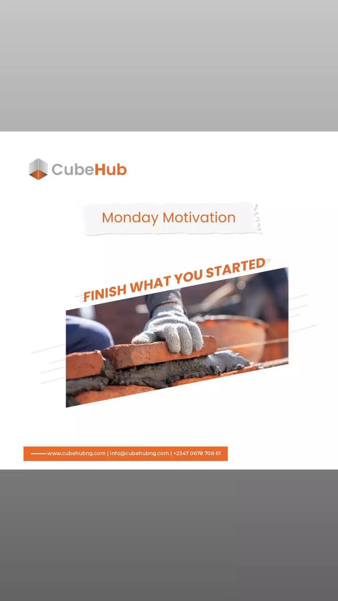 cindyisgreat's tweet image. Every great achievement begins with a commitment to see things through💪
Brick by brick, step by step—finish what you started, and success will follow. 🚀
What’s one thing you’ll complete this week? Share below! ⬇️ ☺️
#MotivationMonday #FinishWhatYouStarted #StayFocused