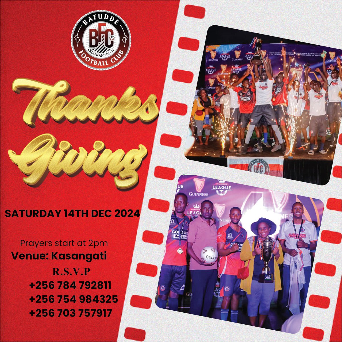 Bafudde FC (@bafuddefc) on Twitter photo Bafudde FC invites all fans and well wishers to their thanksgiving..Come we wind up the year with thanksgiving. <a href="/st_lawleague/">The St. Lawrence League</a> <a href="/SLOSA_/">St. Lawrence Old Students</a> <a href="/StLawrenceUg/">St Lawrence Schools</a> <a href="/SupaStrikerFC/">Supa Strikers F.C</a> <a href="/StLawrenceUniv/">St. Lawrence University Uganda</a> <a href="/WazeeSC/">Wazee Soccer club</a> <a href="/SantosFc2022/">Vandals_10 FC</a> <a href="/The_vuzis/">Mavuzi_FC</a> <a href="/fc7_panda/">Panda Fc</a> #Thanksgiving2024 #Prayers Bafudde FC invites all fans and well wishers to their thanksgiving..Come we wind up the year with thanksgiving. <a href="/st_lawleague/">The St. Lawrence League</a> <a href="/SLOSA_/">St. Lawrence Old Students</a> <a href="/StLawrenceUg/">St Lawrence Schools</a> <a href="/SupaStrikerFC/">Supa Strikers F.C</a> <a href="/StLawrenceUniv/">St. Lawrence University Uganda</a> <a href="/WazeeSC/">Wazee Soccer club</a> <a href="/SantosFc2022/">Vandals_10 FC</a> <a href="/The_vuzis/">Mavuzi_FC</a> <a href="/fc7_panda/">Panda Fc</a> #Thanksgiving2024 #Prayers