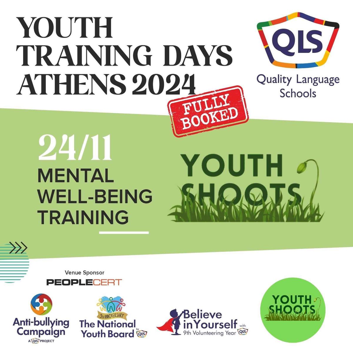 YouthShoots's tweet image. Delighted that our first international training hosted by @qlsnetwork taking place Sunday 24th November is fully booked!