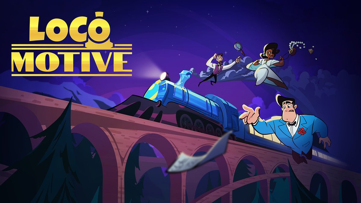 OrigaTwi's tweet photo. Embarquez à bord du Reuss Express et enquêtez sur une série de meurtres dans Loco Motive, hommage aux point'n click de LucasArts qui proposera plusieurs personnages jouables. Il fait longtemps qu'on l'attend !

Démo dispo.
21/11 | PC https://t.co/6xPfO5uVja