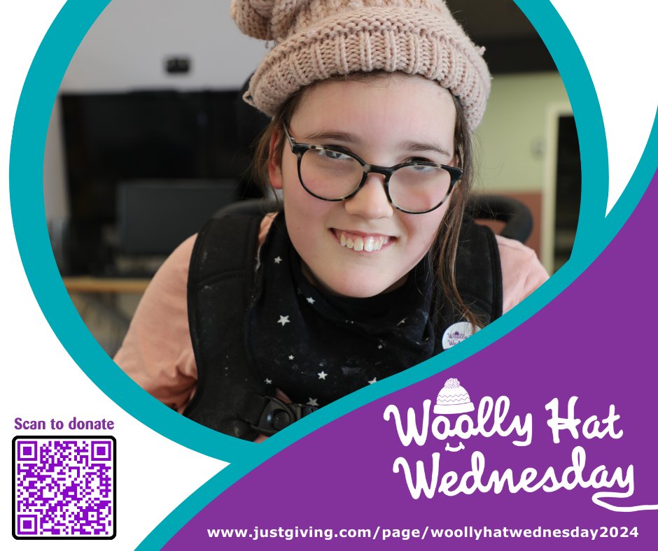 1 week to go until Woolly Hat Wednesday! 🎉

Gather your best hat and donate £2 (£1 for school pupils) for Chailey Heritage Foundation.

Donations can be made via the link below 💜justgiving.com/page/woollyhat…

 Remember to tag us in your photos and selfies using #WHW