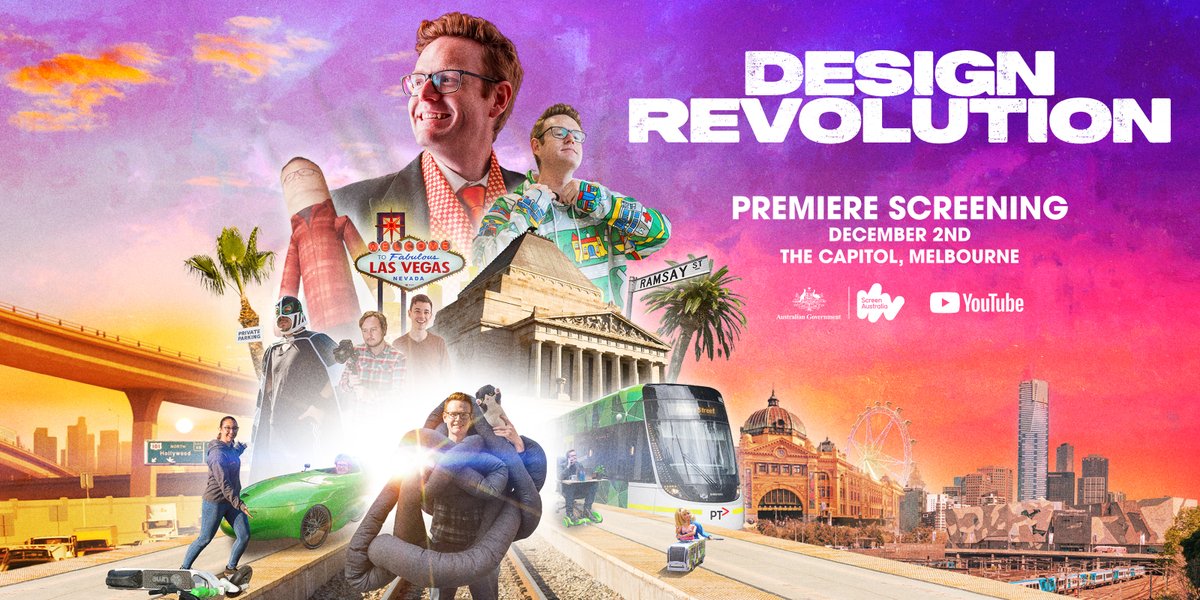 Excited to be launching my new web series! DESIGN REVOLUTION. If you’re in Melbourne, come along to the premiere. events.humanitix.com/design-revolut…