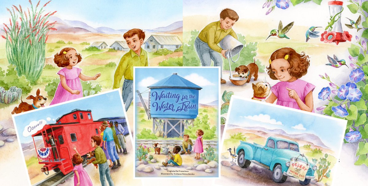 SHolovchenko's tweet photo. "Warten auf den Wasserzug" ein Kinderbuch über ein Mädchen namens Emma, die trockene Wüste in Kalifornien und den Wert von WASSER! Autor @HouseVirginiaF  erhältlich auf Amazon! https://t.co/wizjMNFWOm