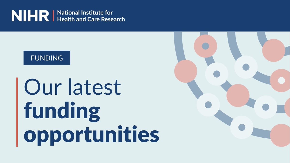 Looking for #ResearchFunding? Search for your opportunity here: nihr.ac.uk/funding-opport…