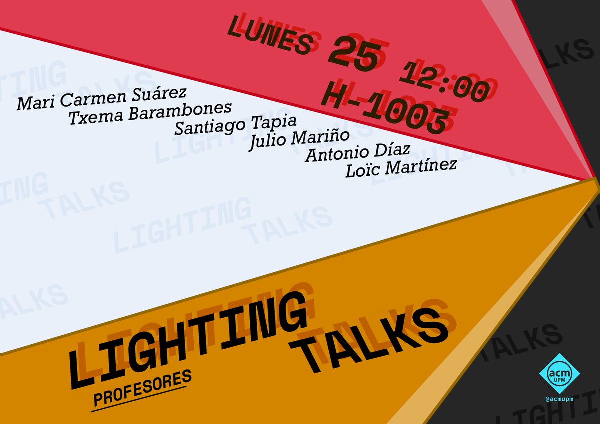 acmupm's tweet image. 🟦 Seguimos con más charlas ACM🟦
este lunes a las 12 va a tener lugar otra Lightning Talk y esta vez de profesores!!
Va a ser una velada muy interesante y un medio para conocer una faceta más de los siguientes profesores de la UPM.
+info: ⬇️⬇️
forms.gle/TvmQgy7N3QZ2Eg…