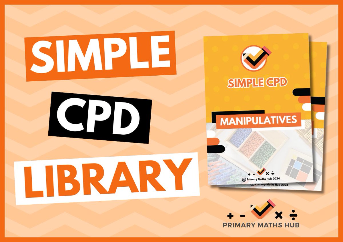 🧠 WOAH - Yup...The Simple CPD Library is open...and it's free!

📙They are free to download and make CPD simple.

We've just added a new guide too! 10 Common Misconceptions!

📌 Check it out - primarymathshub.com/simple-cpd/

#edutwitter #edutok #maths #cpd #subjectknowledge #free