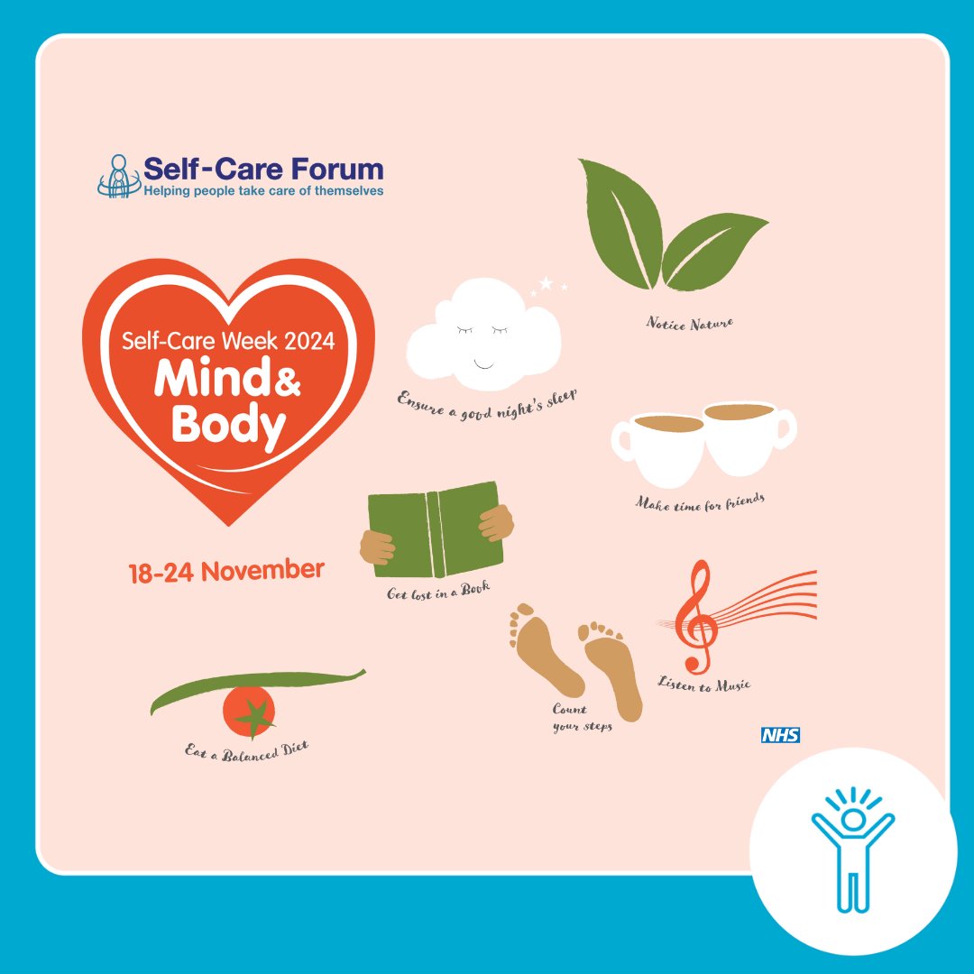 Today is the start of #SelfCareWeek 🌱

This year's theme is "Taking Care of Your #MindAndBody," which empowers people to better their health and wellbeing. For more details selfcareforum.org