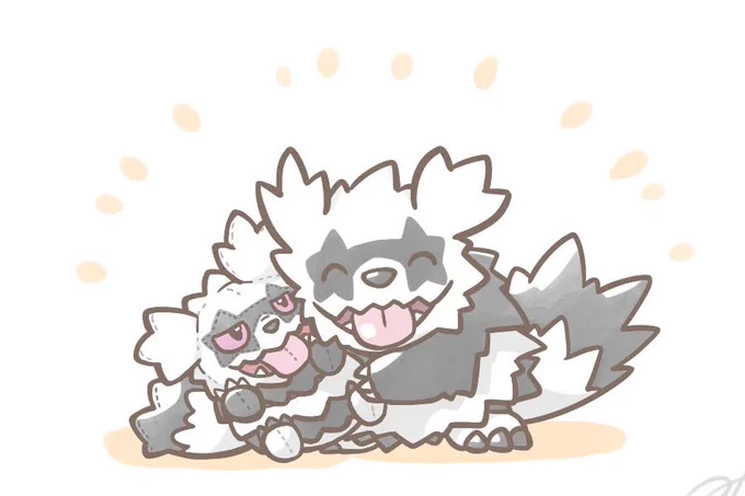 かわいいジグザグマ置いて寝ます 