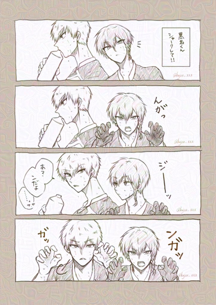 kujou_xxx's tweet image. ギザ歯コンビ再掲