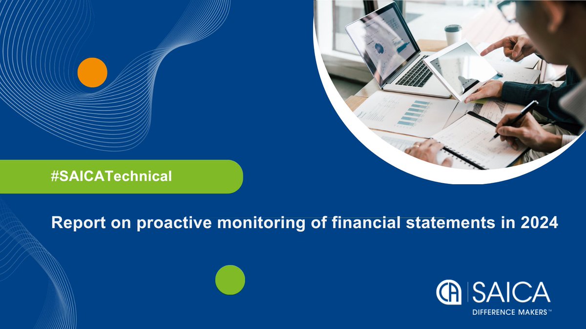 saica_za's tweet image. 📄Stakeholder Notice 📊
JSE proactive monitoring report on financial statements      published at tinyurl.com/3dyy24fe
#⃣ #SAICATechnical #JSE #FinancialReporting @JSE_Group