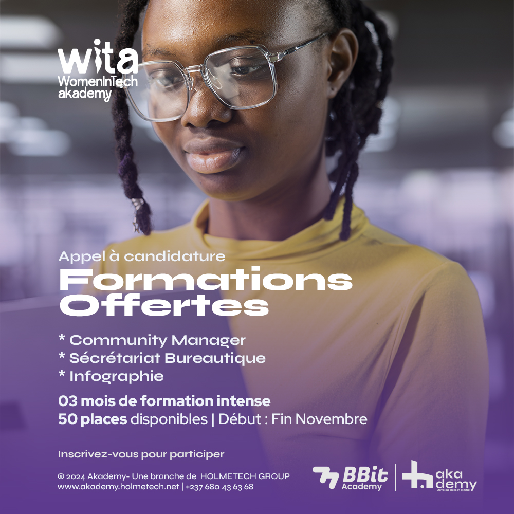 HMTAKADEMY's tweet image. 🚀 Rejoignez Women In Tech Akademy et développez des compétences numériques en forte demande : community management, graphisme, bureautique.
🌟 Avantages : bourses, équipements pros.
📩 Inscrivez-vous ici : docs.google.com/forms/d/e/1FAI…
#WomenInTech #FormationDigitale