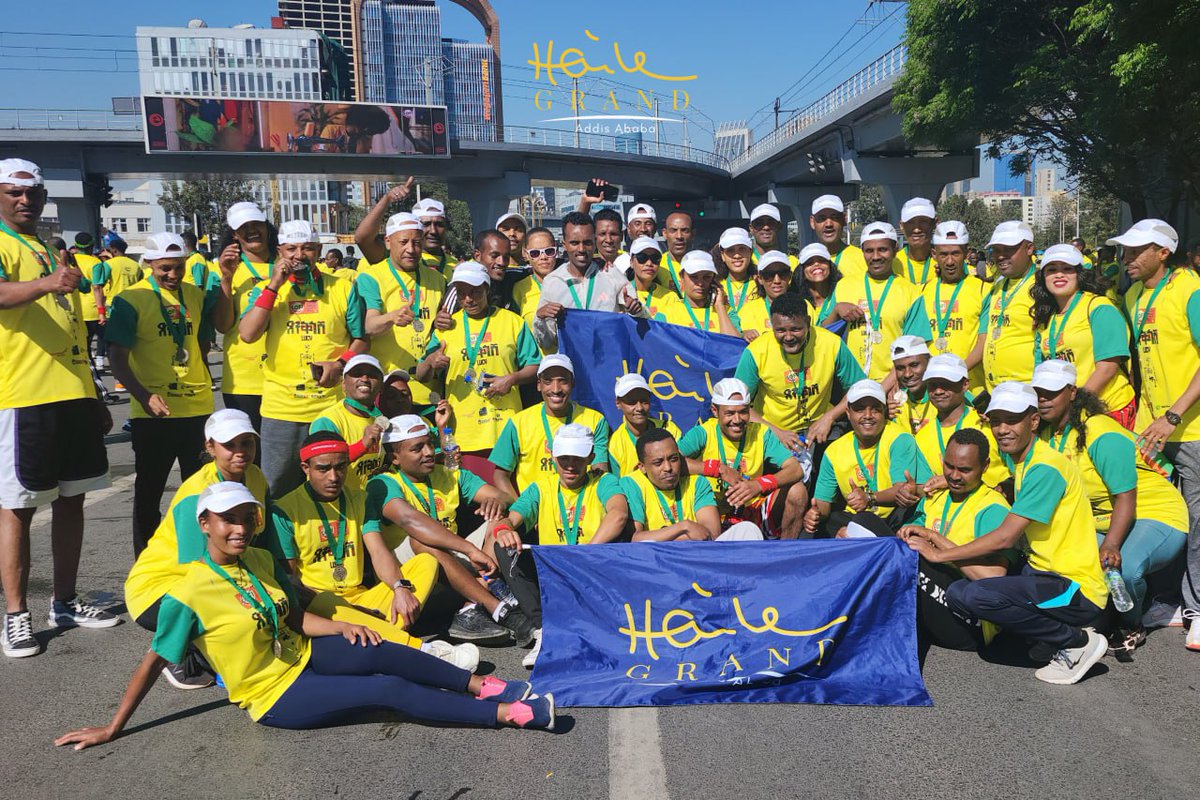 Haileresort's tweet image. Team spirit in full force at the Great Ethiopian Run! 🏃♀️🏅
#GreatEthiopianRun #HaileGrandAddisAbaba #TeamUnity #RunForTheCulture