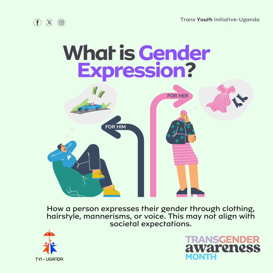 What is Gender Expression?

As part of Trans Awareness Week, let’s discuss gender expression, which is vital to understanding and respecting diversity.

Gender expression refers to how a person expresses their gender through clothing, hairstyle, mannerisms, or voice. Importantly,