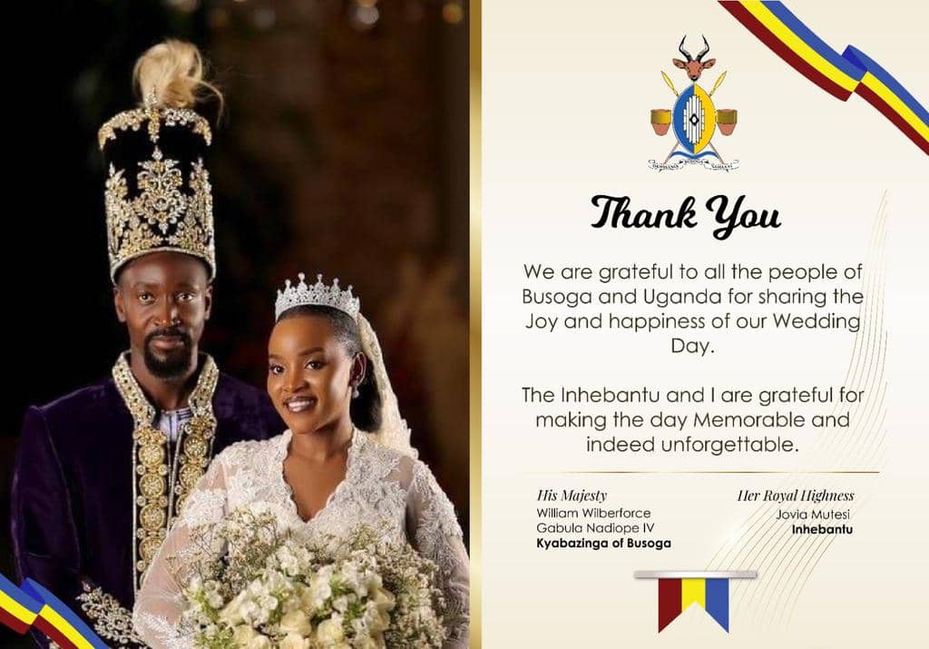 Happy 1st wedding anniversary Kyabazinga Nadiope and Inhebantu Mutesi. 

Lydia #NyegeNyegeFestival2024  Sheebah #JoeWalker