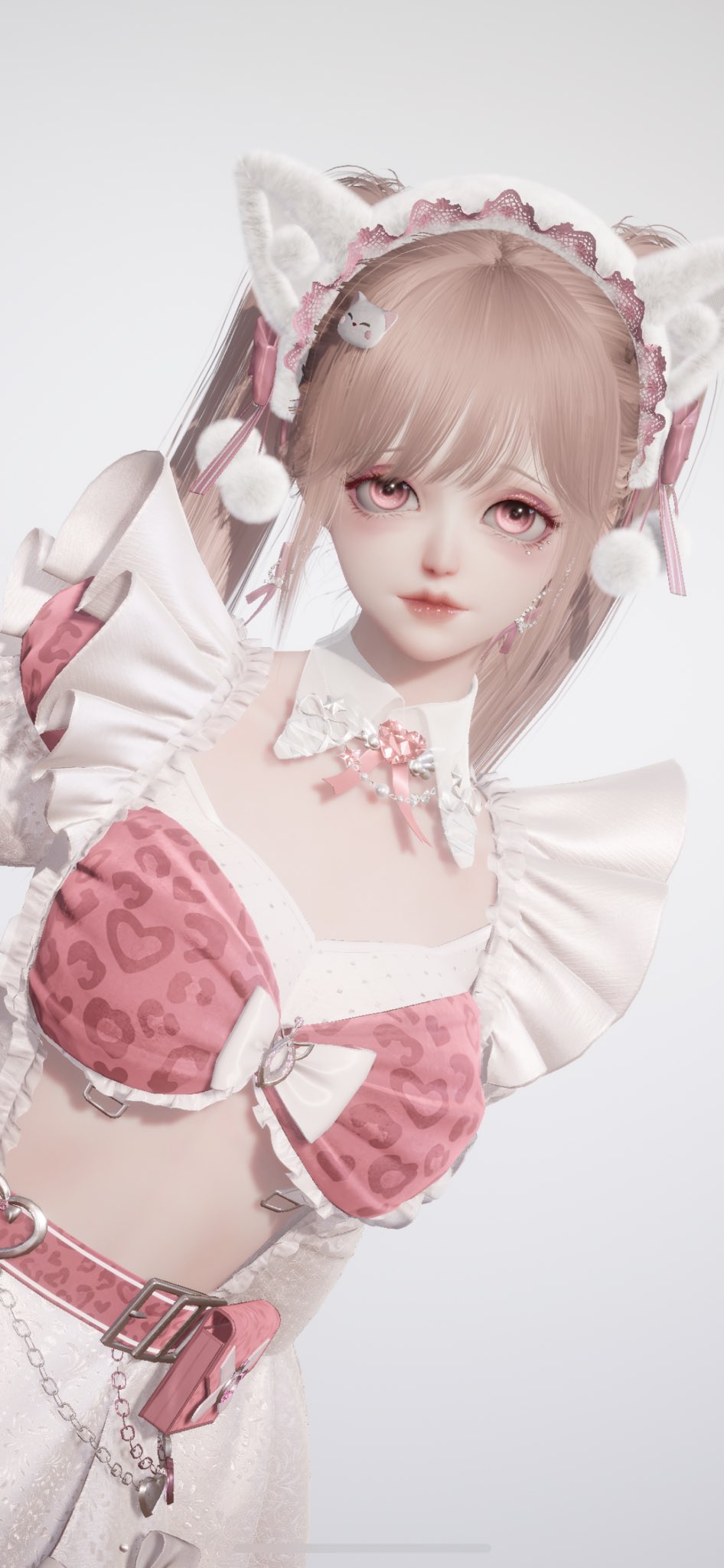 DearMyLove サイドキラキラハートバックルサススカート - メルカリ