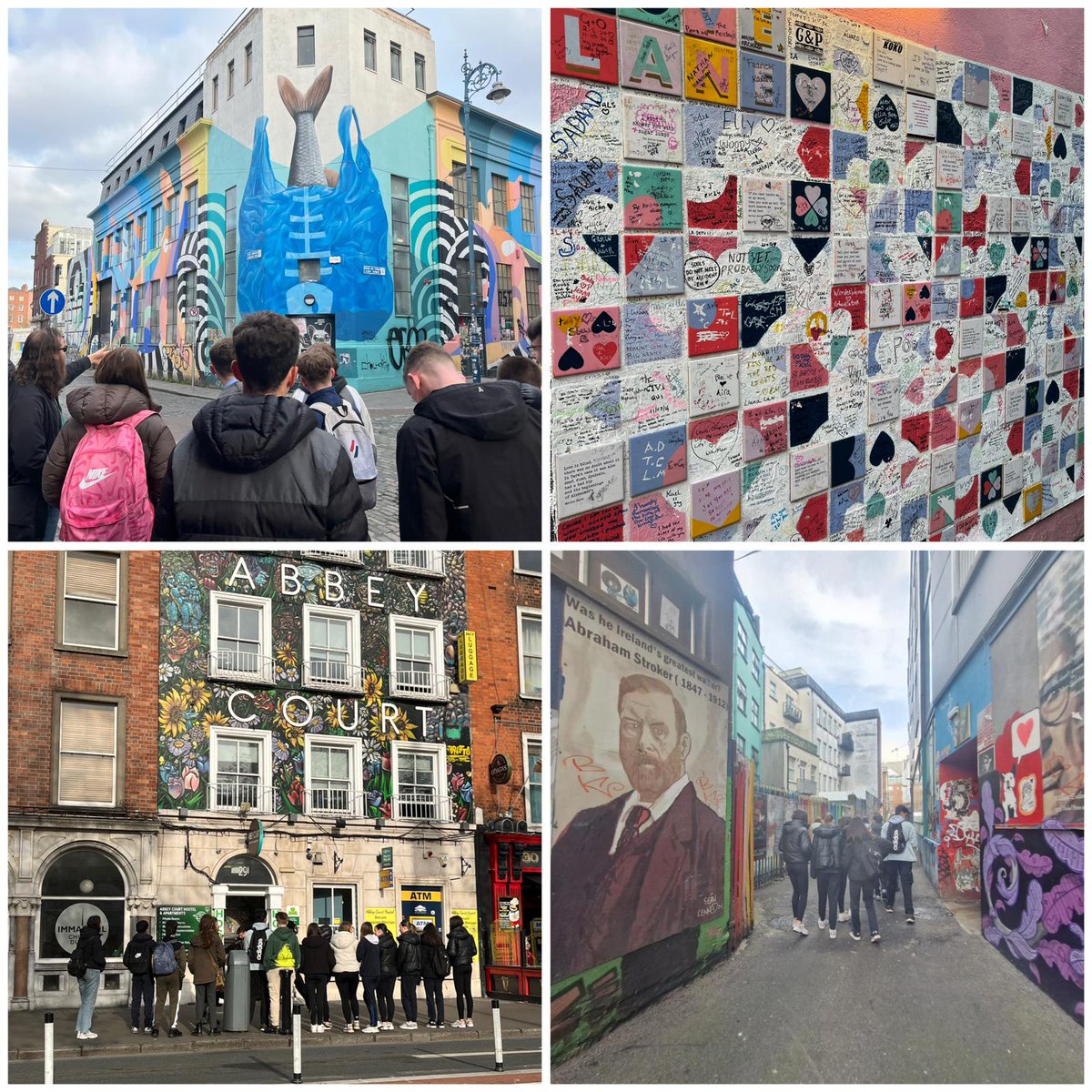 TYs enjoyed a street art tour with alternative Dublin discovering the hidden artistic gems in our city. Some great inspiration for some forthcoming projects. Watch this space. #alternativetoursdublin #maser #subset #minawcollective #brutto
<a href="/StMacDarasCC/">St. Mac Dara’s Community College</a> <a href="/ddletb/">Dublin & Dún Laoghaire ETB</a> <a href="/DDLETBColleges/">DDLETBCommunityColleges</a>