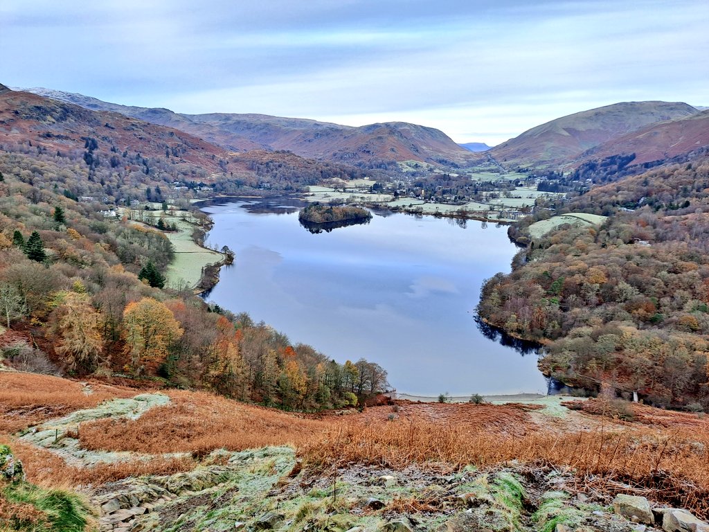 An icy start to the day on our way up Loughrigg this morning. A couple more weeks and we'll have finished our work up here for the year...