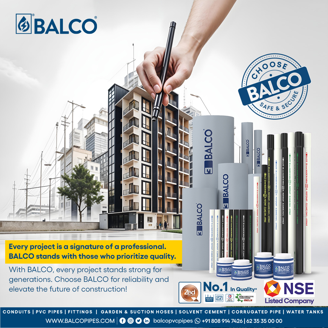 balcopvcpipes's tweet image. With BALCO, every construction project stands the test of time. Built for strength, trusted by engineers, and crafted for excellence. 💪🏗️ #balcopipes #engineeredforstrength #builderschoice #qualitythatlast #pvc #solveplastic #balcopipes #QualityInEveryStep