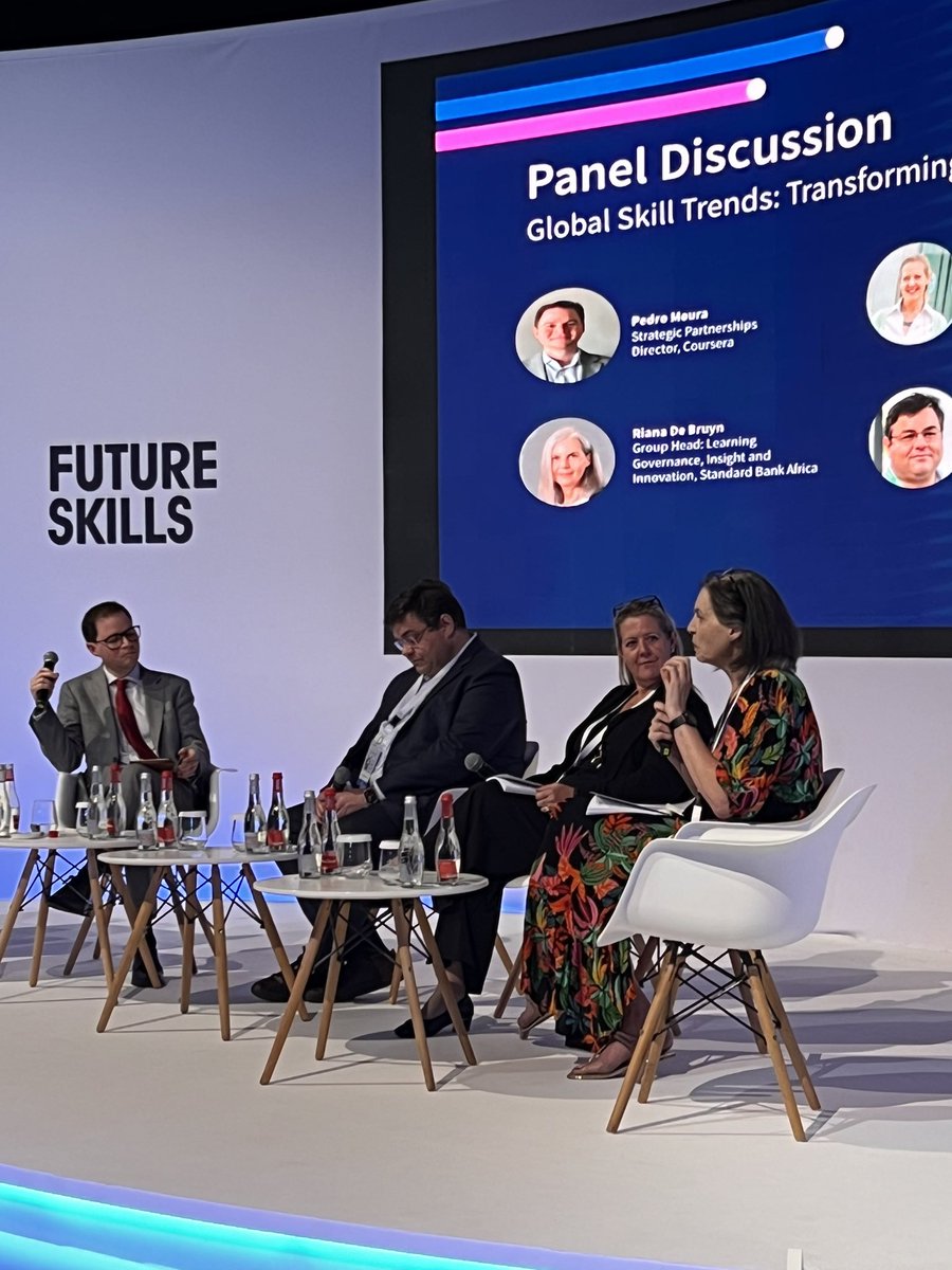 knowledge4All1's tweet image. Riana De Bruyn of @StandardBankZA at #KnowledgeSummit24: “#AI and #sustainability are among the top 10 #skills critical to have in today’s and tomorrow’s workforce.”