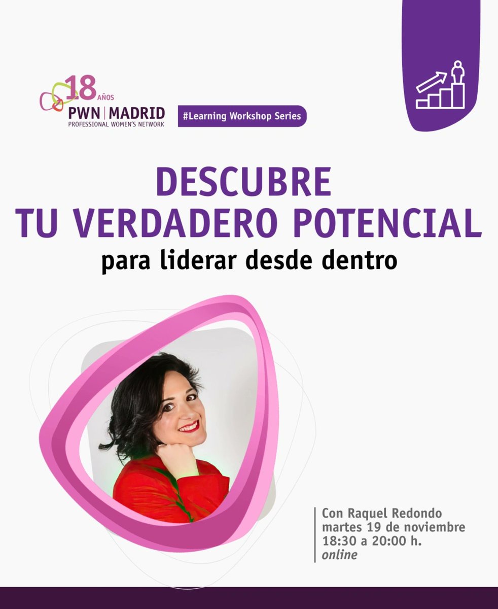Last Call!! 🚀

Lidera con impacto: construye tu éxito desde tus fortalezas, con Raquel Redondo 

 🔗 ¡No te pierdas esta oportunidad de crecimiento! 

pwnmadrid.org/events/lws-nov…

#Liderazgo #Fortalezas #MujeresQueLideran #LWS #PWN
