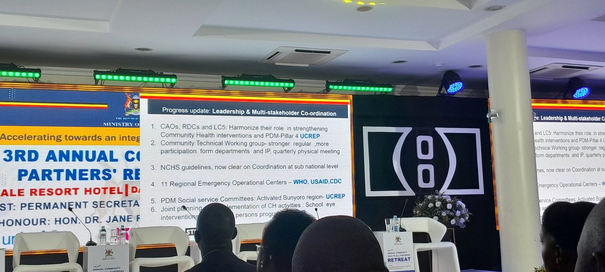 NutritionistKD's tweet photo. " Accelerating Progress towards an integrated Community Health Agenda in Uganda " theme leading a hot discussion @mbaleresort hosted by @DianaAtwine of the @MinofHealthUG .

@ainbyoo @nbstv @KKariisa @rkalyes1 @EngEddie_Ug @eddympuuga @Trickle_23 @HeartUganda @ucpaUG @JustTheLinks1 @LindaEvelyn_N  @wistoneag @RugabaAgaba @Symonagaba @LyricoMycal @MlLefranc @kyosimire @JollyAtwine

We are discussing on how best we can have all services enhanced in one setting, but focusing on preventing diseases occurrence in the country.